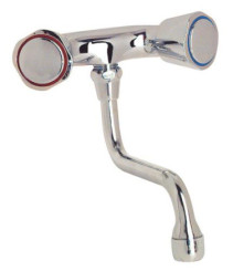 MELANGEUR D'EVIER MURAL CHROME - ENTRAXE SPECIAL