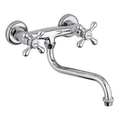 MELANGEUR D'EVIER MURAL BASTIDE CHROME