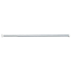 PORTE-RIDEAU DROIT TELESCOPIQUE 76 A 126CM - ALU POLI