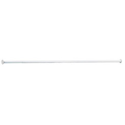 PORTE-RIDEAU DROIT TELESCOPIQUE 123 A 216CM - ALU EPOXY BLANC