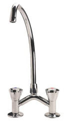 MELANGEUR D'EVIER TABLE TIMBRE CHROME - ENTRAXE REGLABLE