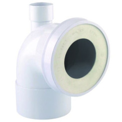 PIPE COURTE AVEC PRISE A EMBOITEMENT PLASTIQUE AVEC JOINT A LEVRE DIAM 100