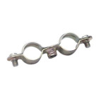 COLLIER DOUBLE ACIER NICKELE TARAUDE 7/150