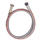 TUYAU FLEXIBLE INOX A EMBOUTS MECANIQUES POUR BUTANE ET PROPANE - SANS DATE LIMITE D'EMPLOI