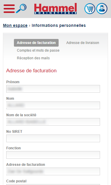 Comment changer votre adresse de facturation.
