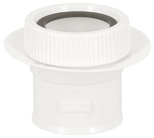 Raccord pvc blanc pour canalisation demontable ø40 - nicoll 101514320