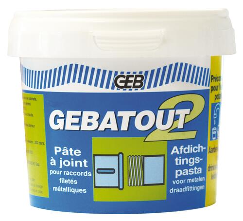 Pâte à joints gebatout pour raccords filetés - geb 1232