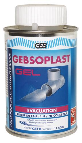 Colle PVC Gel Gebsoplast GEB - Pot 1 litre