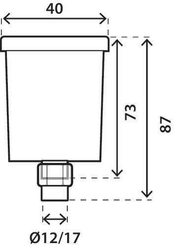 Purgeur d'air automatique laiton m12/17 - somatherm 15244