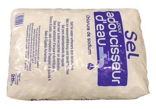 Pastille de sel adoucisseur d'eau Merkur 25kg, Filtres et sel