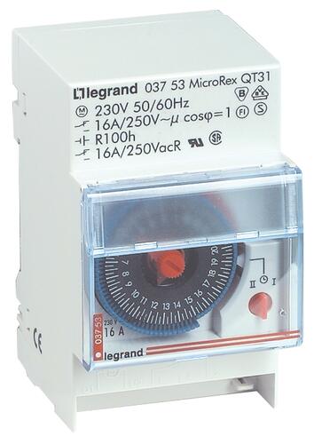 Interrupteur horloge programmable LEGRAND 412813 journalier manuel