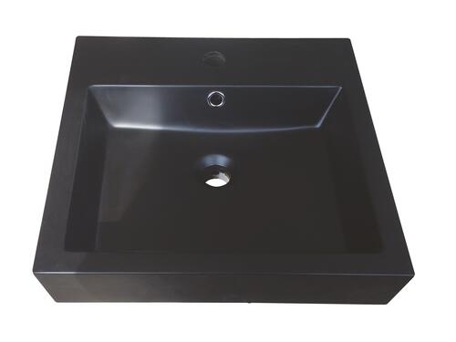 ML-Design Vasque à Poser Lavabo Salle de Bain 510 x 360 mm en Céramique  Noir Mat Rectangulaire Évier Toilette Moderne et Élégant Sans Robinet de  Vidange Lave-mains Suspendue Lavabo de Comptoir