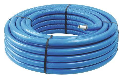 Tube multicouche ø32 isolé bleu en couronne 50m - fixomultix 4303