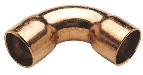 Coude Cuivre 90° Grand Rayon Femelle/femelle - Diamètre 16mm - Lot De 2 | Raccord à Souder Pour Plomberie, Installation Chauffage