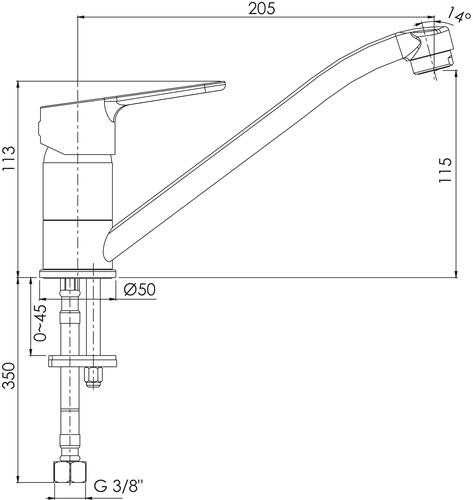 Mitigeur de lavabo taille m nam'o c3 - rolf 501011602