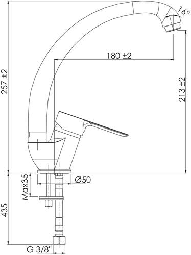 Mitigeur de lavabo taille m nam'o c3 - rolf 501011602