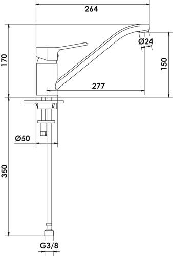 Mitigeur de lavabo taille m nam'o c3 - rolf 501011602