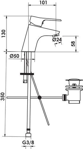 Mitigeur de lavabo class'o c3 - rolf 133001