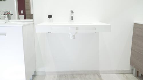 Siphon inox pour lavabo VENISIO COMPACT chromé extra plat avec