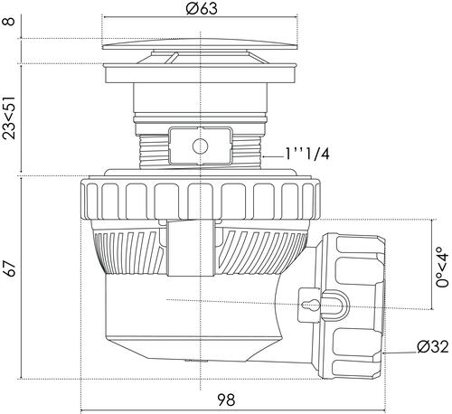 Le siphon de lavabo extra plat GENI'O au catalogue Hammel 