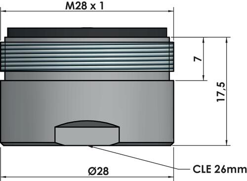 Aérateur mâle grille plastique 25l/min 502512527