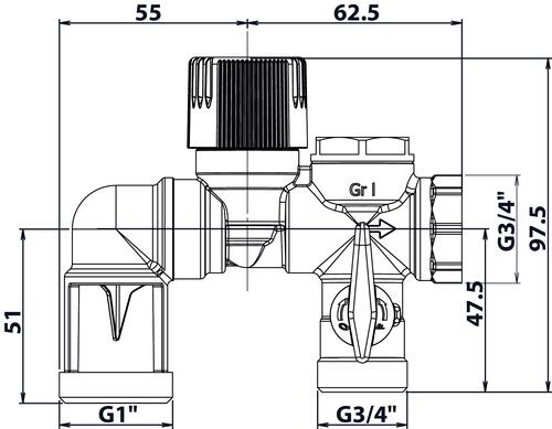 Groupe de sécurité triple orientable Somatherm for You