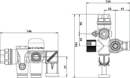 Groupe triple sécurité orientable siège teflon - somatherm 601013201