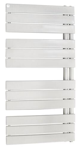 Radiateur sèche-serviettes eau chaude 525w flag lames droites blanc -  deltacalor 601512401