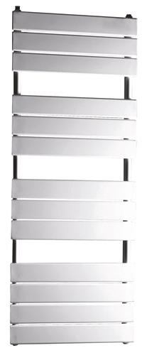 Radiateur sèche-serviettes eau chaude 1250w linea lames droites -  deltacalor 797-1000