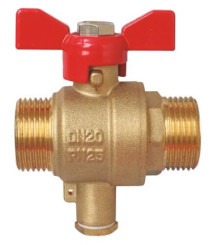 Vanne porte sonde double mâle 20/27