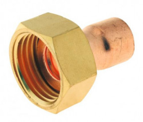 Poche de 2 raccords droits avec collet battu ø12-15/21