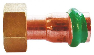Raccord écrou tournant cuivre à sertir EAU ø12-12/17