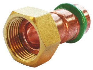 Raccord écrou tournant cuivre à sertir EAU ø18-20/27