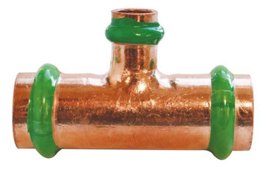 Té réduit cuivre à sertir EAU ø22-14-22