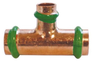 Té réduit cuivre à sertir EAU ø35-18-35