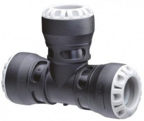 Té égal 90° plastique enclipsable ø20 PE - PLASSON