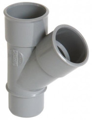 Culotte PVC 45° mâle femelle ø80 - NICOLL