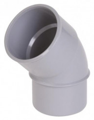 Coude PVC 45° mâle femelle ø50 - NICOLL