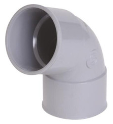 Coude PVC 67°30 double femelle ø80 - NICOLL