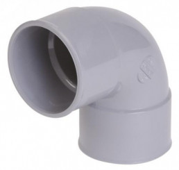 Coude PVC 87°30 double femelle ø125 - NICOLL