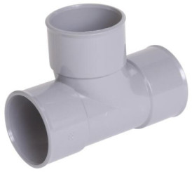 Té pied de biche PVC 87°30 triple femelle ø40 - NICOLL