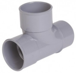 Té pied de biche PVC 87°30 mâle femelle ø40 - NICOLL
