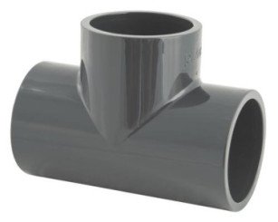 Té égal 90° PVC Pression ø40
