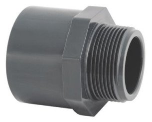 Embout fileté PVC Pression ø75/63x50/60