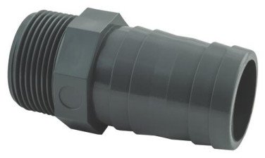 Raccord cannelé visser PVC Pression ø20x15/21