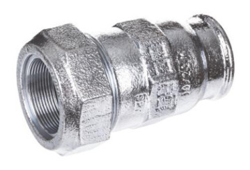 Raccord à compression femelle fonte malléable pour tube acier ø50 - F50/60 GEBO ORIGINAL