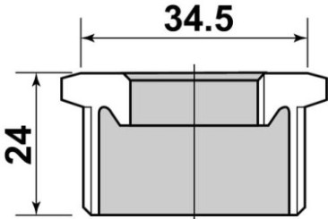 Mamelon réduit acier inoxydable MF26/34 - 20/27 - GEBOG316