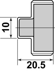 Bouchon acier inoxydable M15/21 - GEBOG316