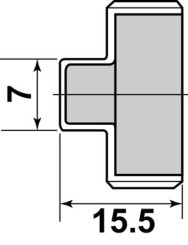 Bouchon acier inoxydable M8/13 - GEBOG316