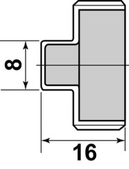 Bouchon acier inoxydable M12/17 - GEBOG316